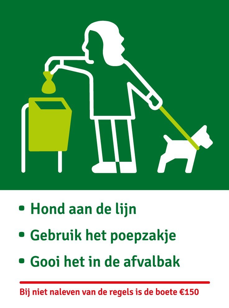 Tijdelijke actieborden hondenpoep