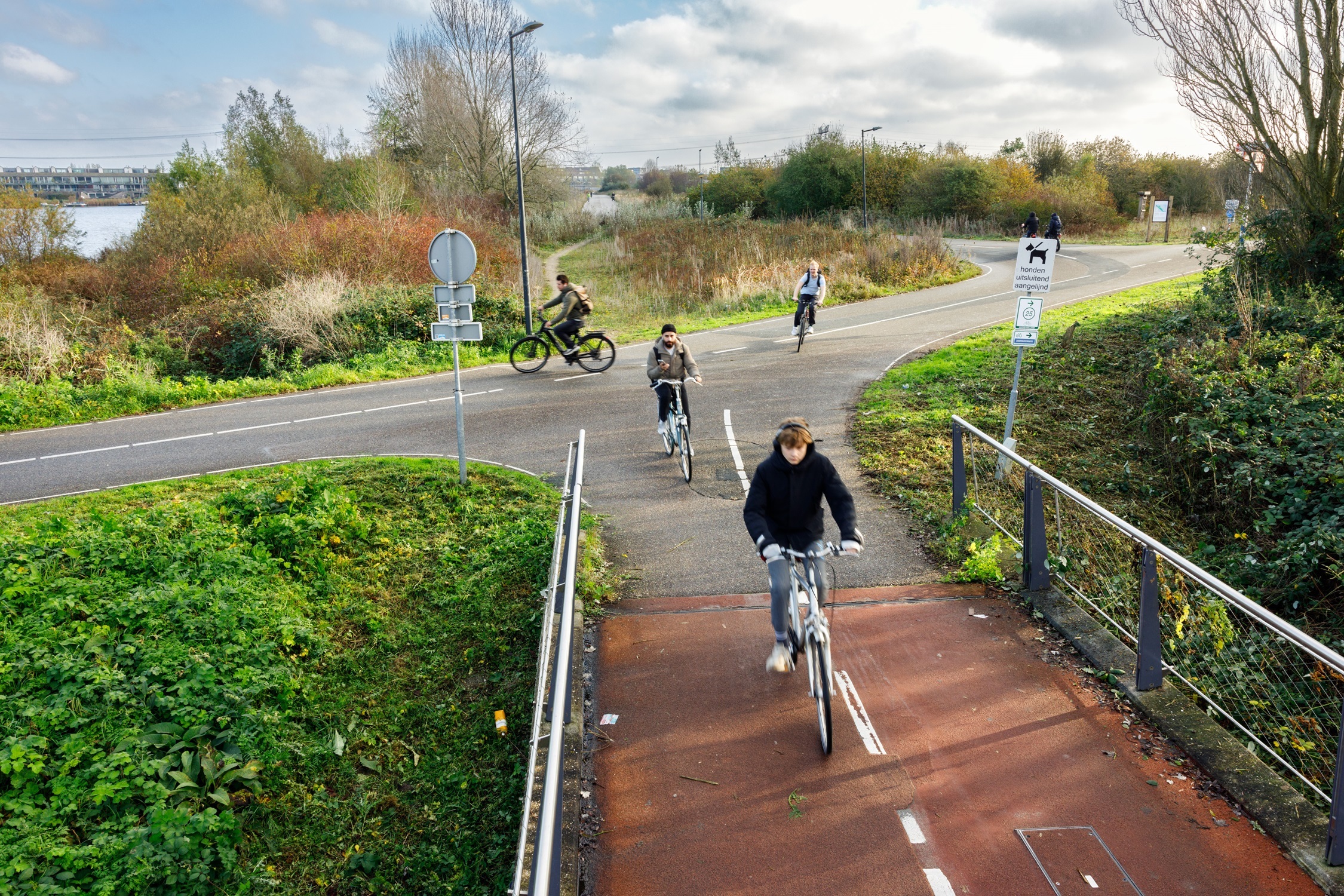 Fietskruising Nesciobrug/Diemerzeedijk