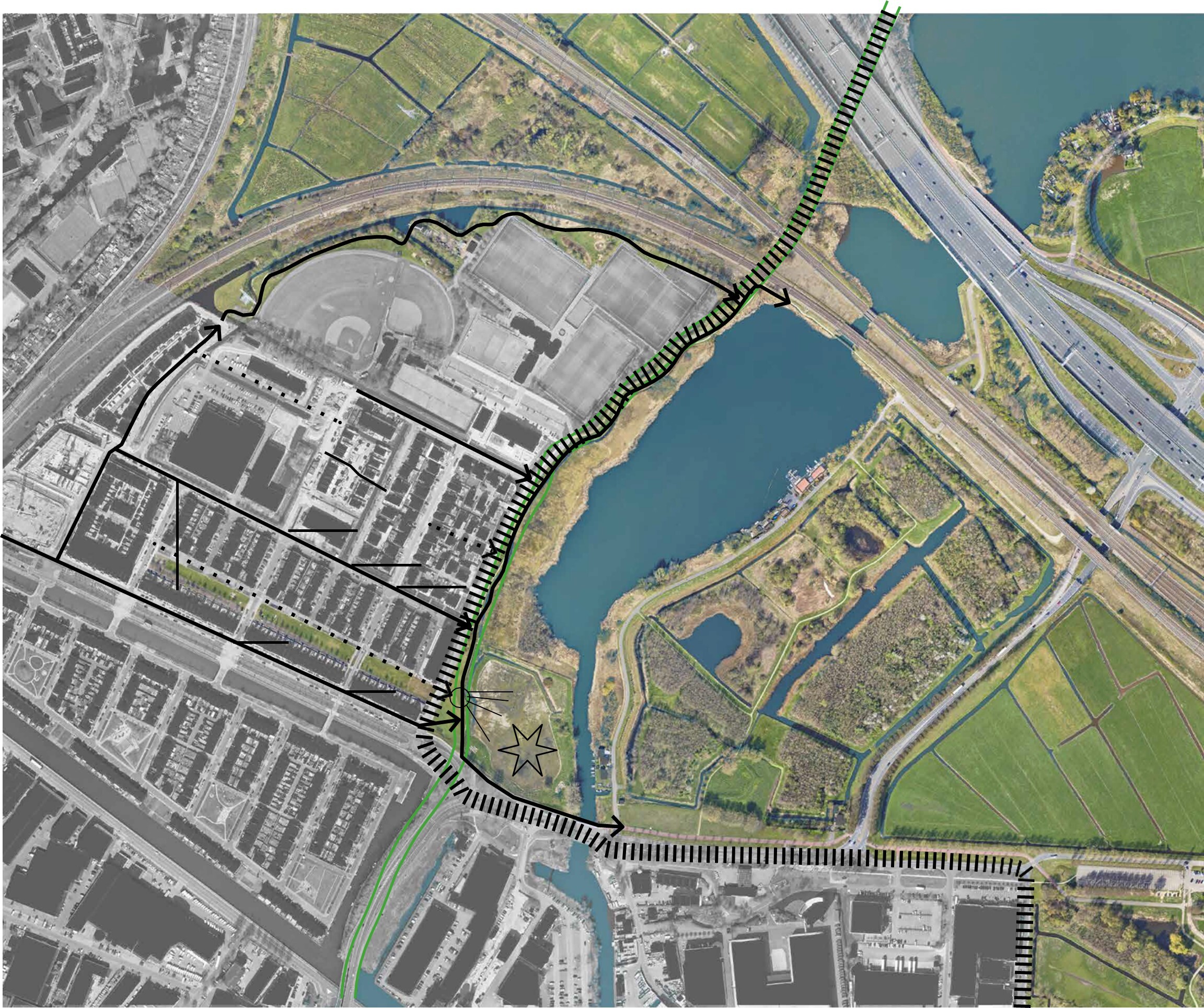 Kader van de omgevingsvisie vertaald naar de omgeving van het plangebied