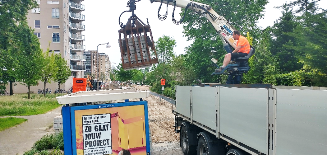 Foto werkzaamheden rijbaan Fregat
