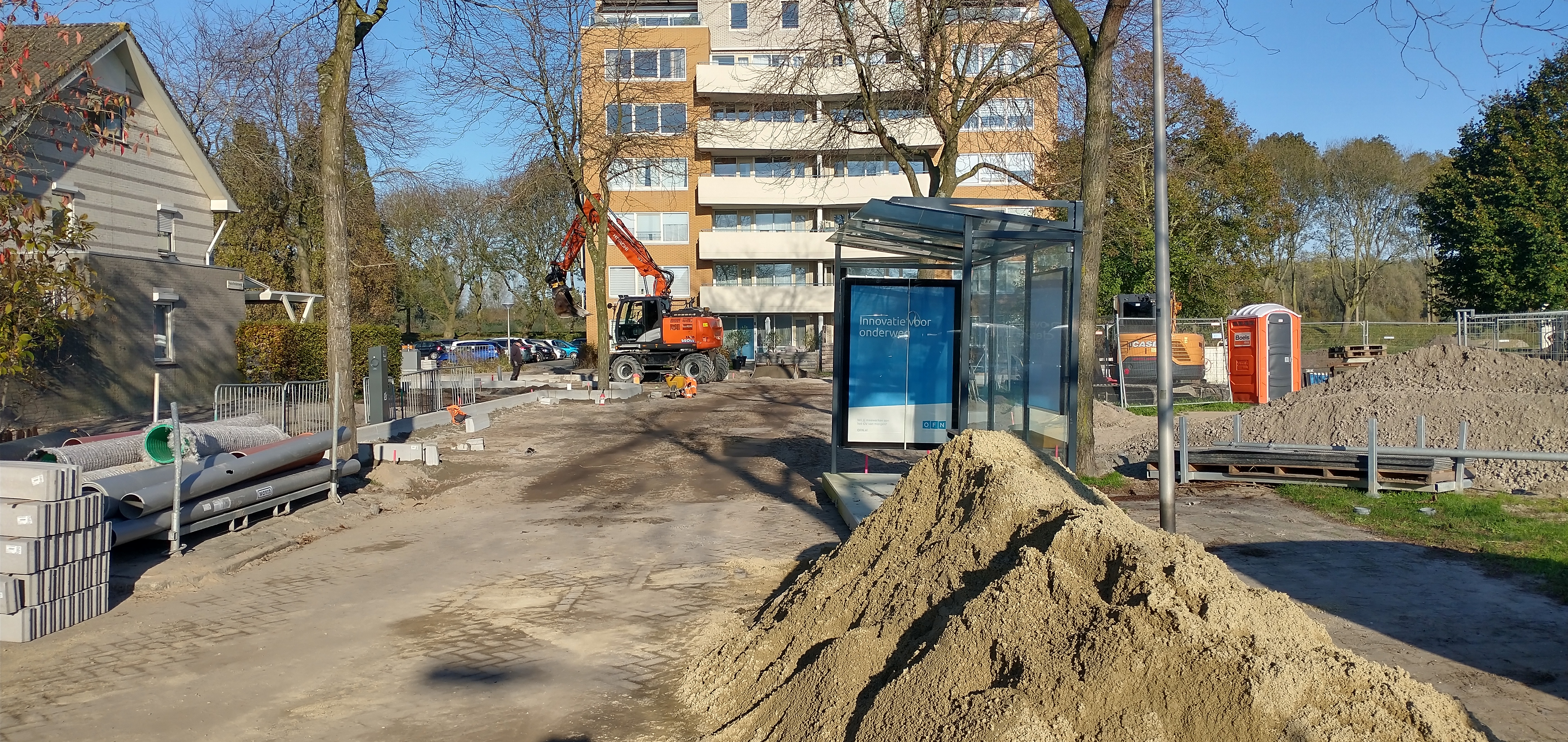 Nieuwe wachthokje staat klaar om geplaatst te worden