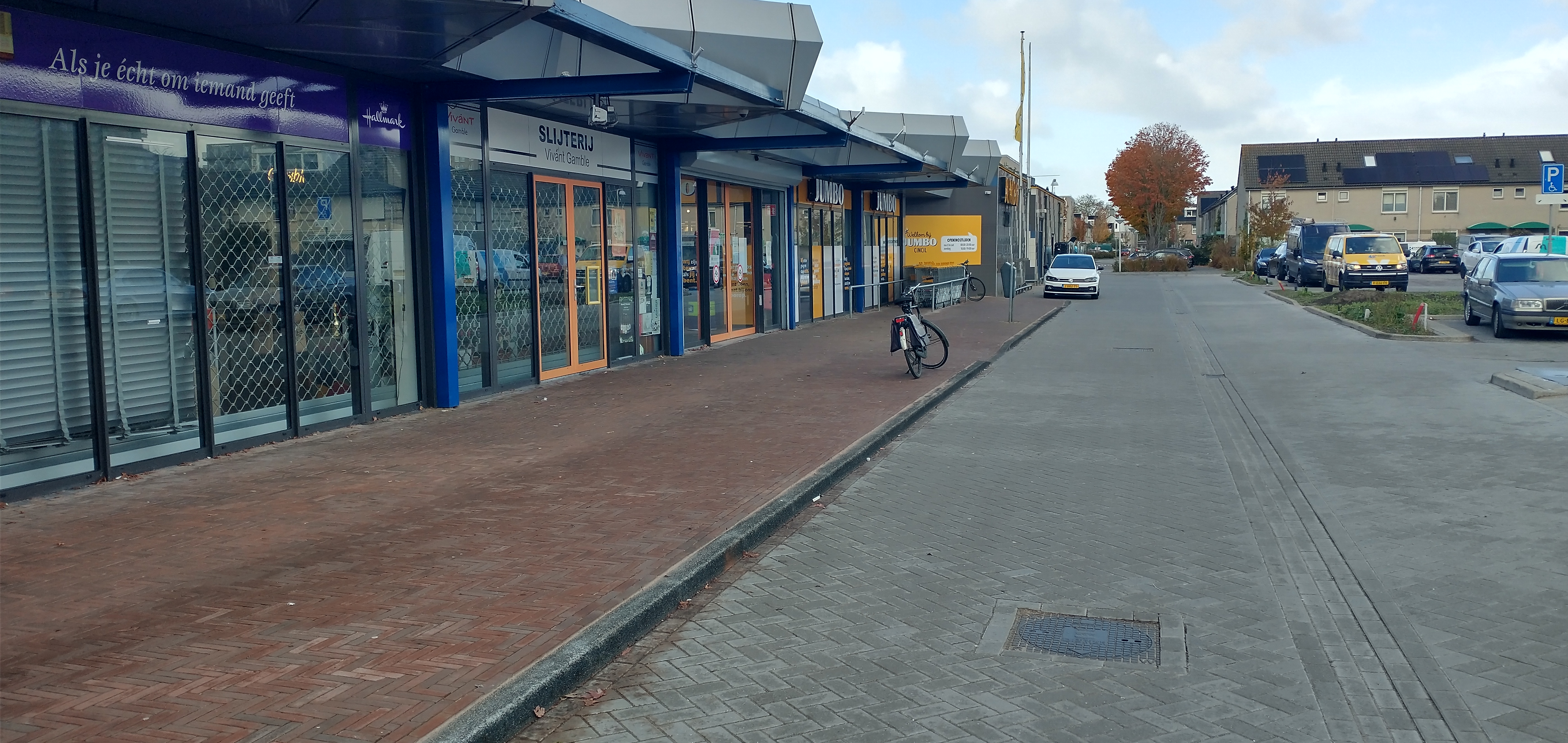 Plek waar in de toekomst fietsenstalling wordt geplaatst